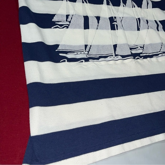 Holland America BOAT single Stitch VTG CRUISE T SHIRT STRIPED nautical Sailing L - Picture 12 of 15